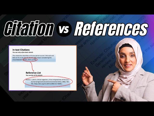 Difference Between Citations and References | Citation vs Refrences
