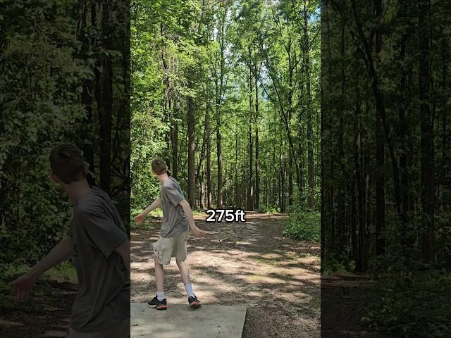 Birdie of the Day, @GKey64 parks my Shadowfax with an anhyzer forehand! #birdie #discgolf