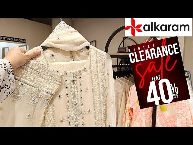 Alkaram Studio Winter Sale Flat 40%Off️ Alkaram studio Sale️Alkaram Sale Today