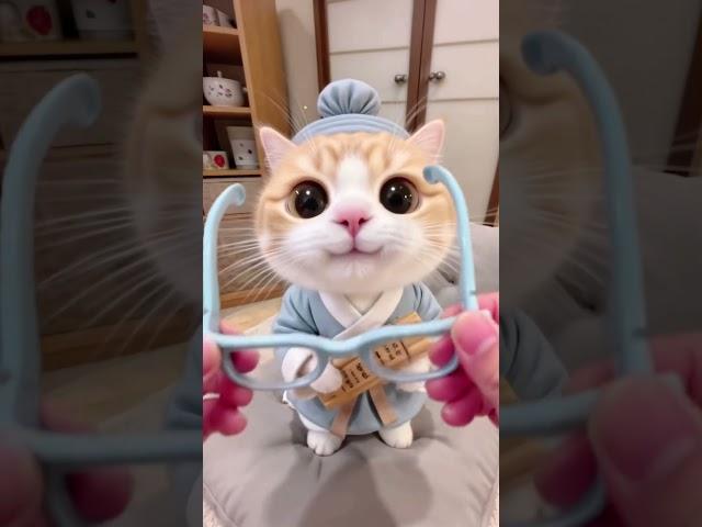 泥嚎姨姨在干嘛？我要去上学了。 #小猫治愈了世界 #因为一根猫条收到了一只小猫 #我家那只臭美的小猫咪