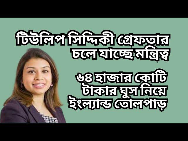 টিউলিপ সিদ্দিকী গ্রেফতার ! চলে যাচ্ছে মন্ত্রিত্ব ! ৬৪ হাজার কোটি টাকার ঘুষ নিয়ে ইংল্যান্ড তোলপাড় !