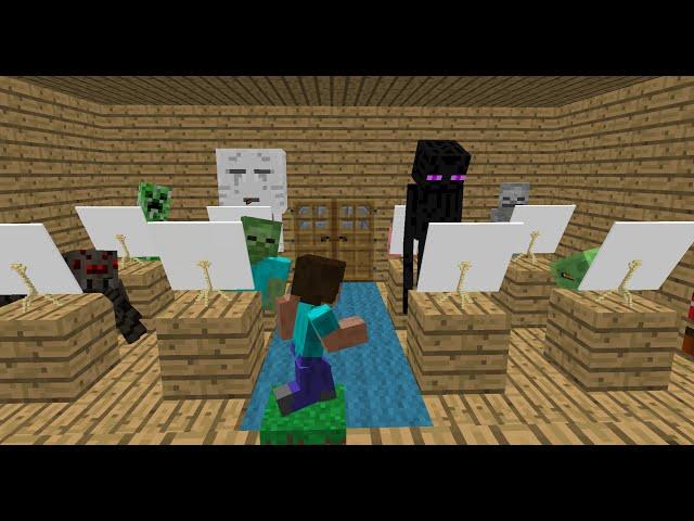 Monster School: Drawing - Minecraft Animation