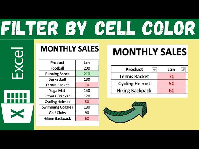 Easy Excel: Filter by Cell Color Tutorial 