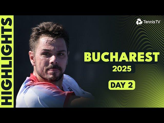 Wawrinka vs Skatov Epic; Bautista Agut vs Bu & Fucsovics vs Nardi | Bucharest 2025 Highlights Day 2