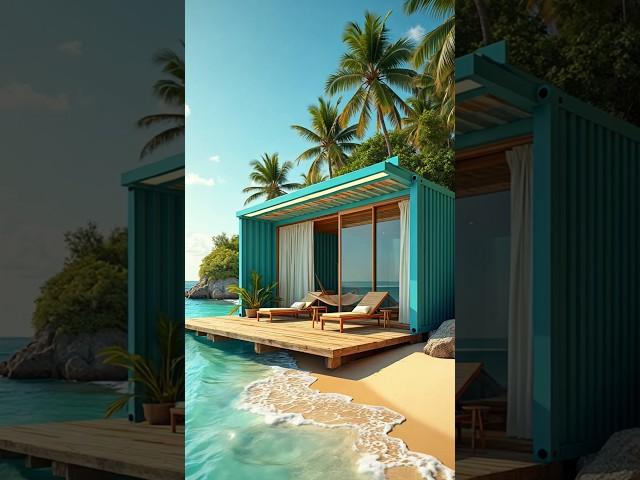 Inside a Tropical Container Home!  Relaxing Beach House Vibes