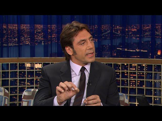 Javier Bardem's "No Country for Old Men" Haircut | Late Night with Conan O’Brien