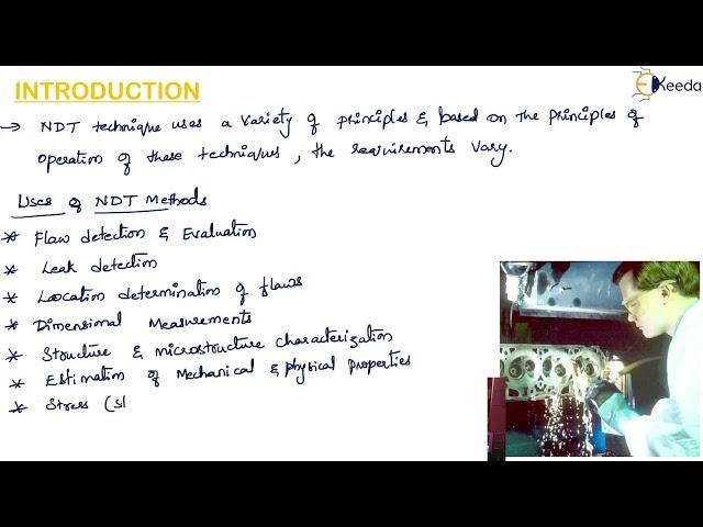 Non Destructive Testing Introduction, Need and Types - Non Destructive Testing