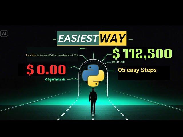 Python Developer Roadmap: Easy and Fast #python #programming  #AI #MachineLearning #coding
