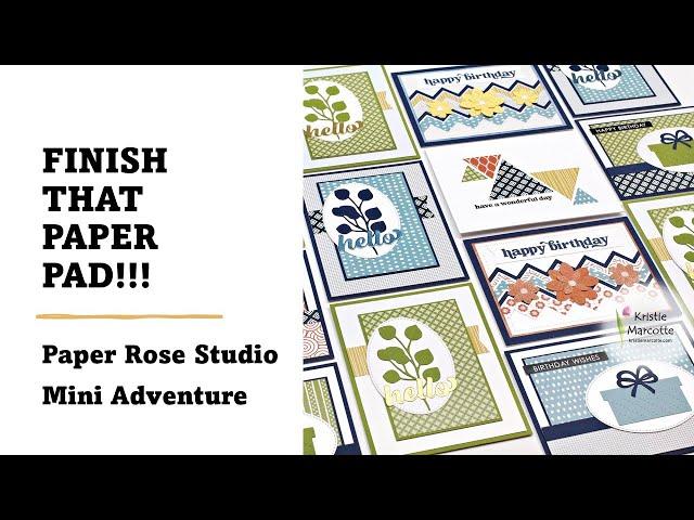 FINISH OFF that Paper Pad | No More Storing Scraps with Kristie | CardMaking @ Paper Rose