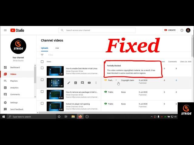 How to fix "Partially blocked" videos in Youtube