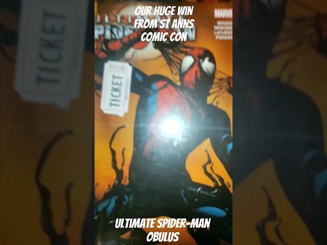 Our huge win from the St Ann's comic con ultimate #spiderman obulus #marvel #shorts