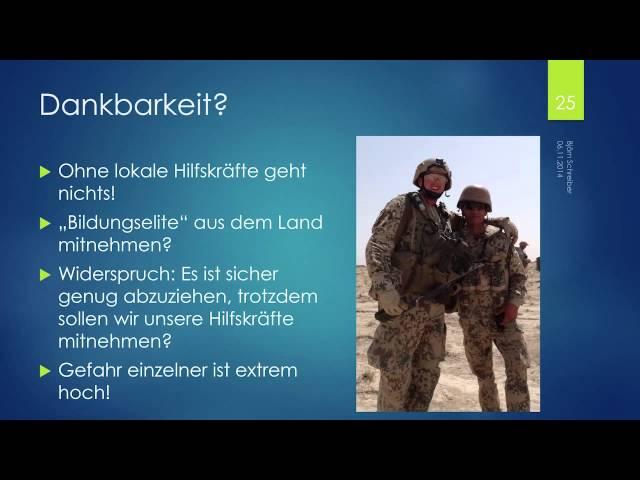 Kunduz/Afghanistan 2011-Vorlesung:  Partnering & Interkulturelle Kompetenz