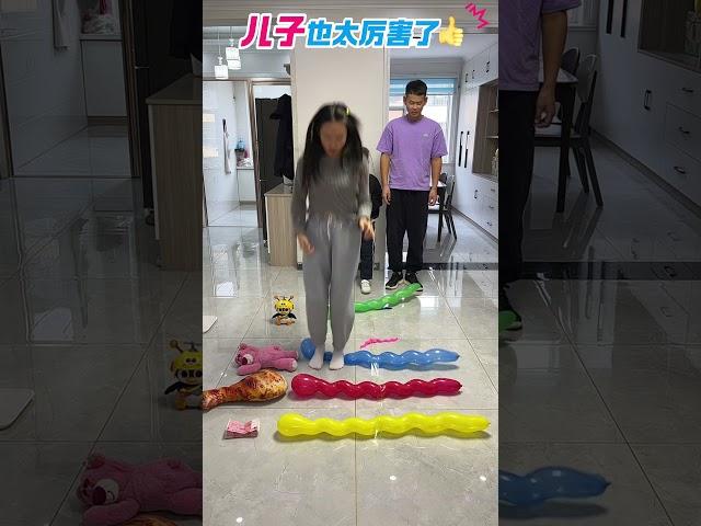 儿子今天简直就是气球大王！#funny #宝宝 #萌娃 #comedy