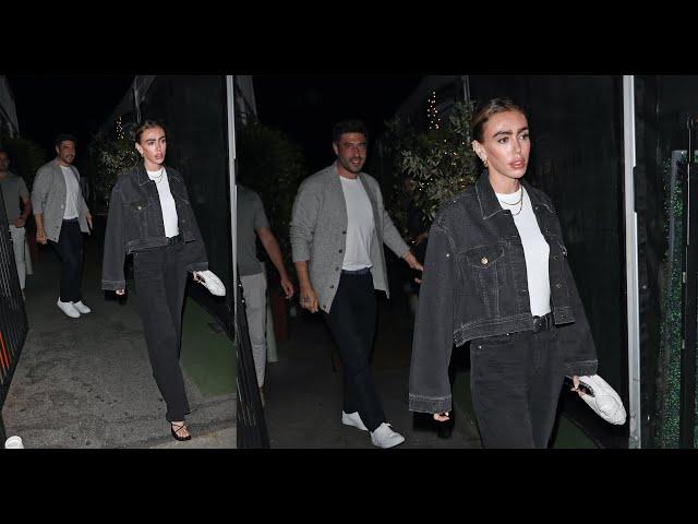 British model Petra Ecclestone and Sam Palmer grab dinner with friends in Santa Monica!