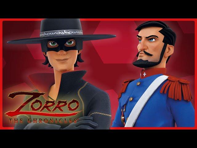 Captain Monasterio against Zorro | 2-hour Compilation | ZORRO, The Masked Hero