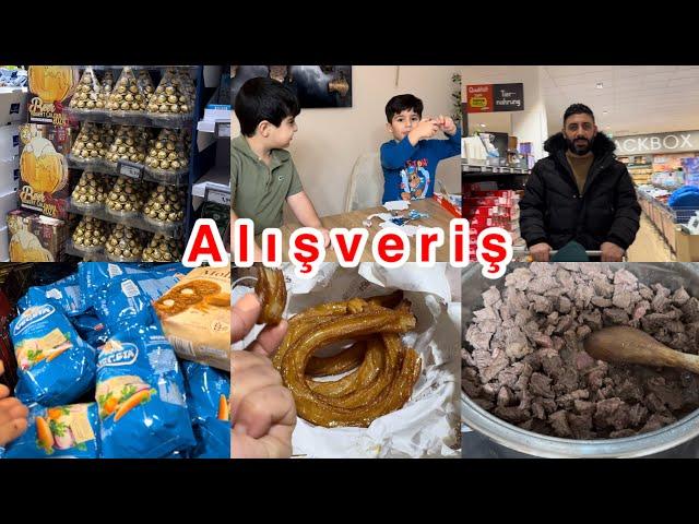 Alışveriş kasap ve manavı hal ettik maalesef videom kayıt almamış‍️biraz kavurma yaptım