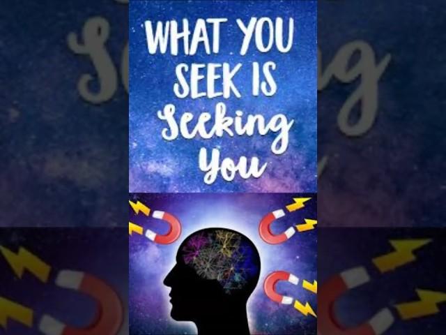 WHAT YOU SEEK IS SEEKING YOU : Law of Attraction Secrets! 