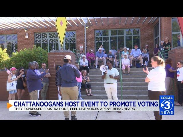 Chattanoogans host event to promote voting, express frustrations