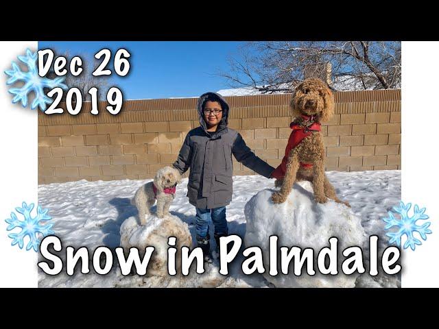 Snow Day in Palmdale: Antelope Valley Mall