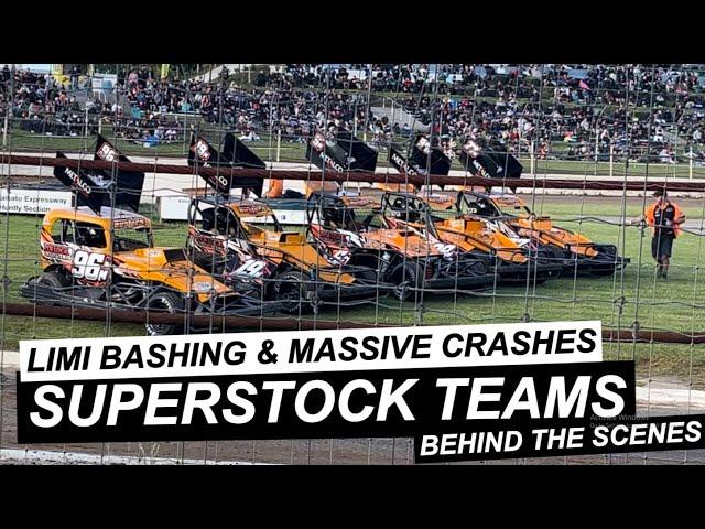 Huntly Speedway Superstock Teams with the Baypark Busters!!