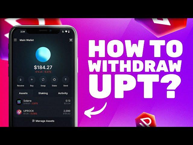 How to Withdraw UPT Tokens from UpRock