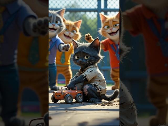 Poor Cat Builds Toys from Trash  #CatStory  #cat #catwalktour