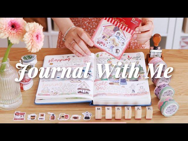 How To JournalJournal Ideas Using Stickers and Stamps, Stationery HaulCozy Studio Vlog