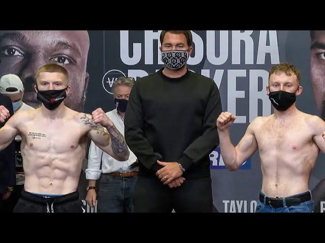 Campbell Hatton vs Levi Dunn - FULL WEIGH IN & FACE OFF | Chisora v Parker
