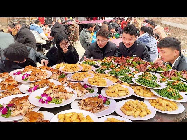 Jiangsu Xuzhou rural wedding banquet dishes, 400 yuan, 24 dishes, 35 tables are too spectacular