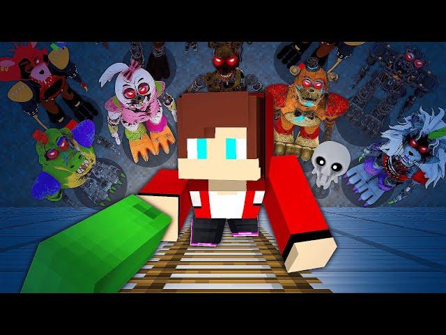 Mikey and JJ are trying to ESCAPE from the FNAF world - Mazien JJ and Mikey