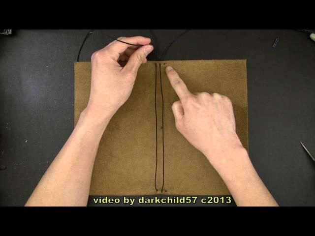 DIY: Refillable leather journal cover with elastic tie