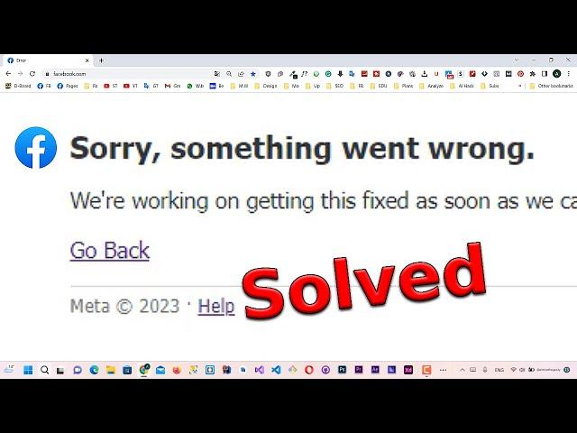 Fix Facebook Sorry Something Went Wrong | Step by Step