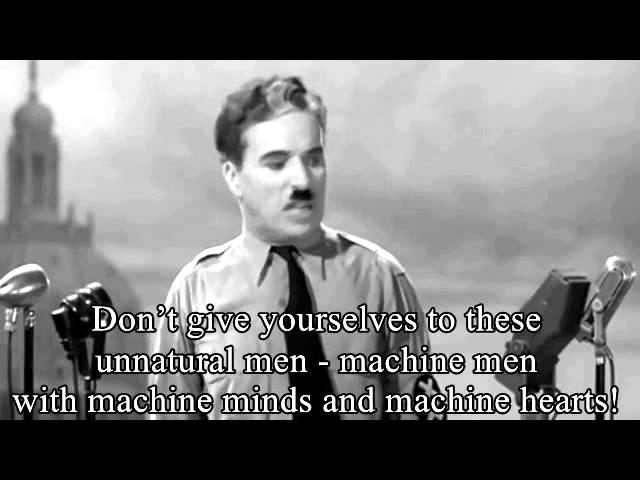 The Great Dictator Speech (by- Charlie Chaplin ) with Subtitles HD