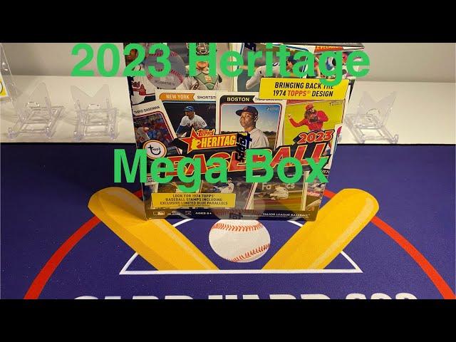 2023 Topps Heritage - opening 1 Walmart Mega Box.