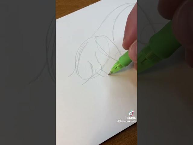 Concavenator - Dinosaur Timelapse Drawing #art #dinosaur