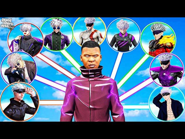 FRANKLIN Upgrading TO THE STRONGEST GOJO in GTA 5 (Hindi) | GTA5 AVENGERS (GTA 5 mods)