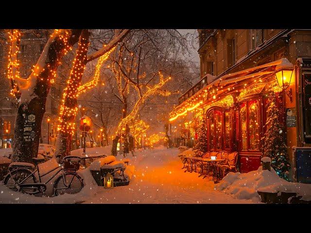 Cozy Jazz at a Quiet Winter Night Cafe  Gentle Jazz Instrumental for a Relaxing Mood ~ Winter Jazz