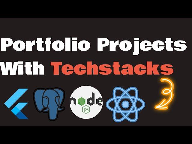 Portfolio Projects With Techstacks ️