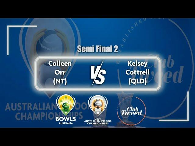 2024 Australian Indoor Championships - Semi Final - Orr v Cottrell