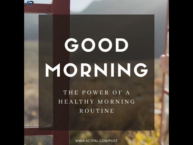  Master Your Mornings: The Transformative Power of a Morning Routine  #morningmotivation