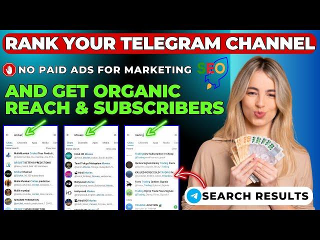 Rank your TELEGRAM Channel in Search Result & Get Organic Subscribers | Best SMM Panel for Telegram