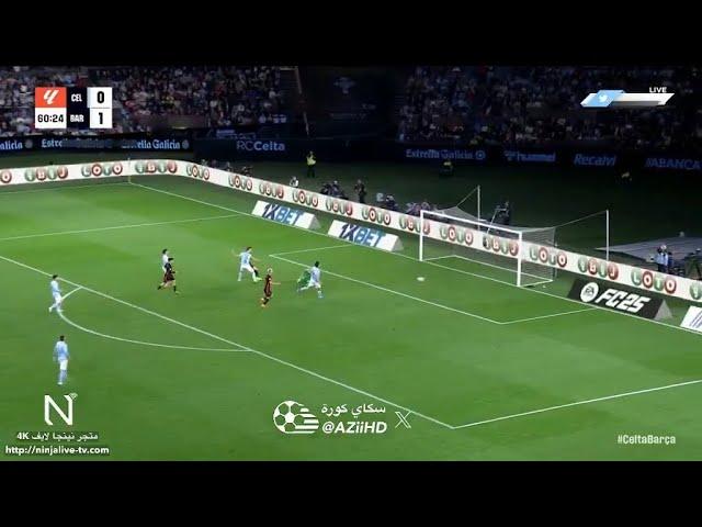 Robert Lewandowski Goal | Celta Vigo vs Barcelona 2-2 Highlights | LaLiga 2024/25