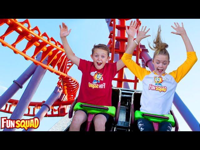 I Rode a Crazy Rollercoaster! Fun Squad Family!