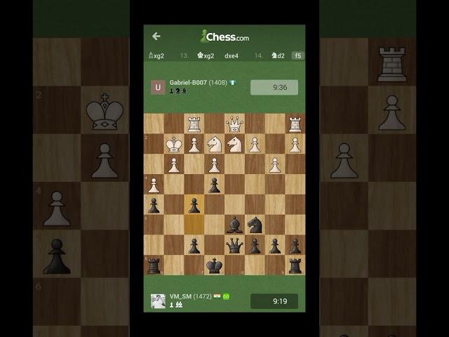 Third match with Gabriel won with black pieces 