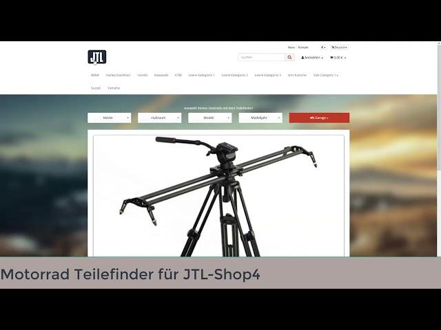 Motorradteile Filter Pro Plugin JTL Shop4