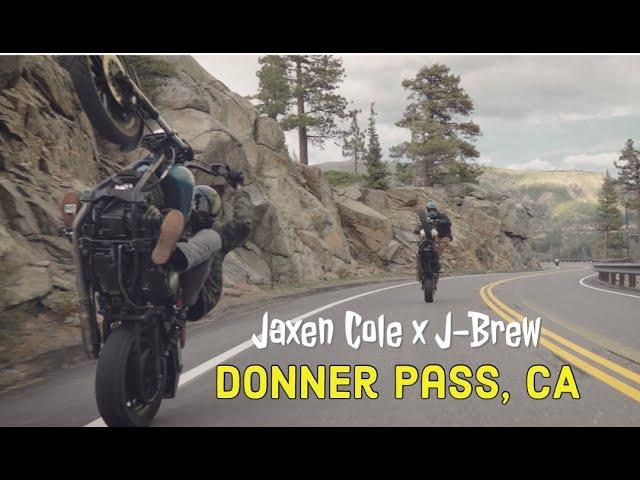 Harley Wheelies Up Donner Pass // 4K