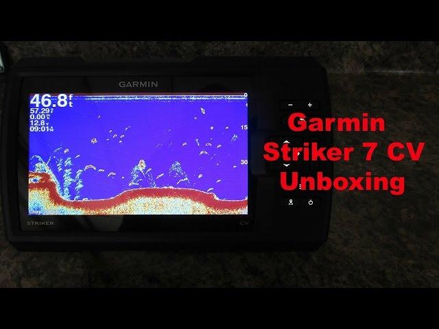 Garmin Striker 7 CV fish finder Unboxing