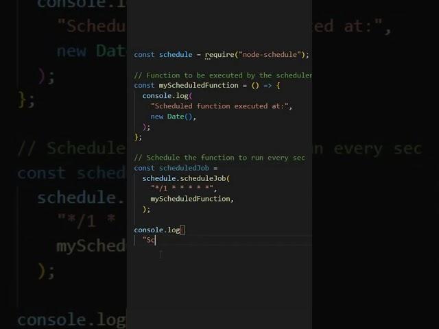 How to Create a Scheduler in Node.js ? #nodejs #scheduler #cron #tutorial