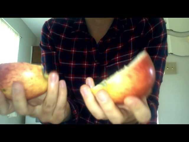 How to rip an apple in half- With your bare hands.....