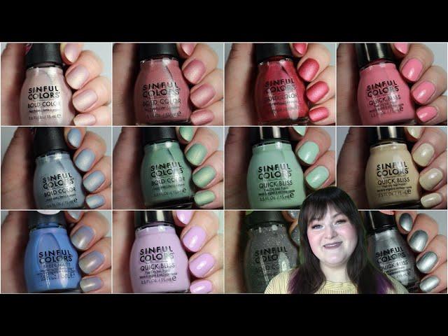 Sinful Colors Holiday 2021 Collection | Live Application Review